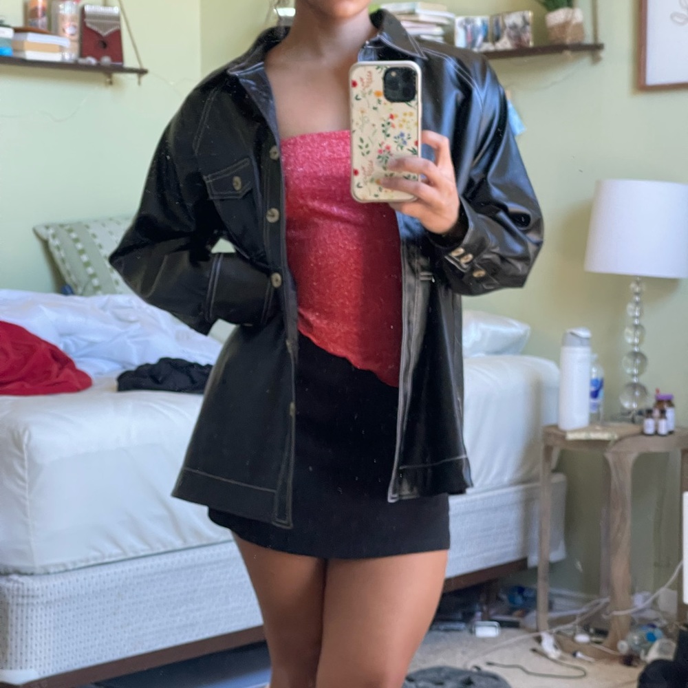 Faux Leather Jacket